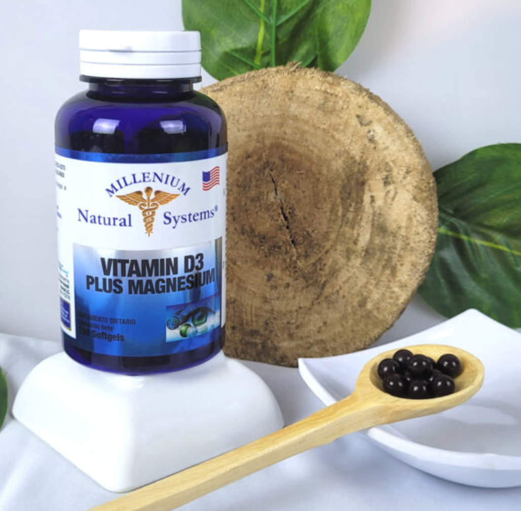 Vitamin D3 Plus 2000 UI Magnesium x 100 Caps