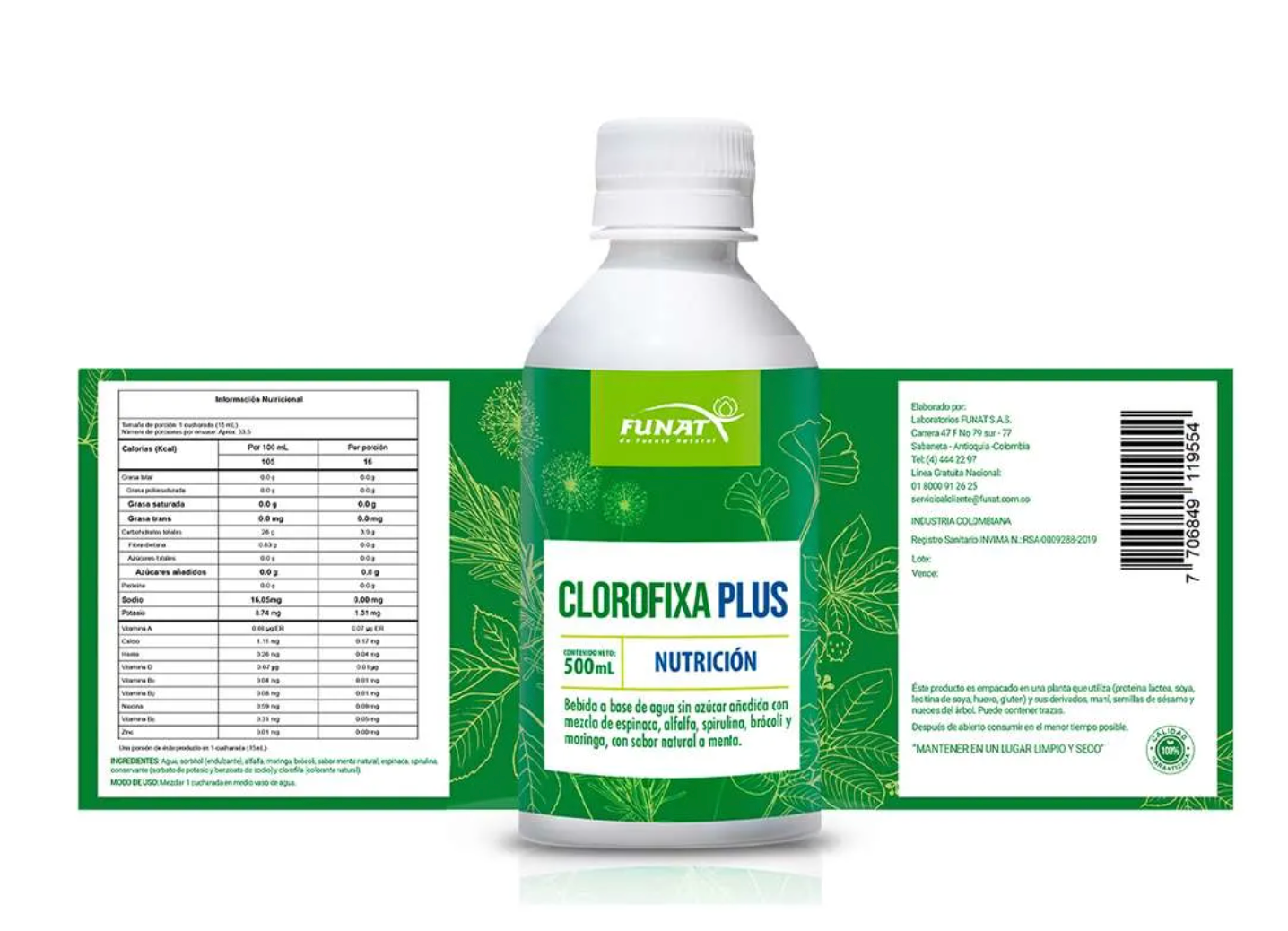 Clorofixa plus 500 ml - Funat