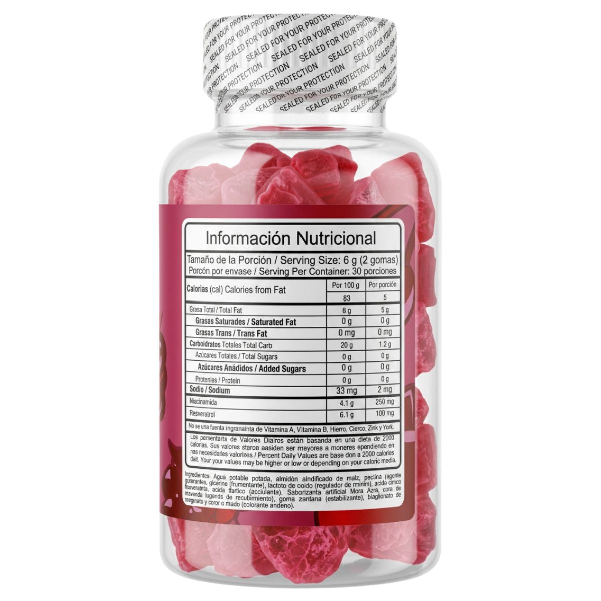 Nad + Resveratrol 60 Gomas Smart Gummies