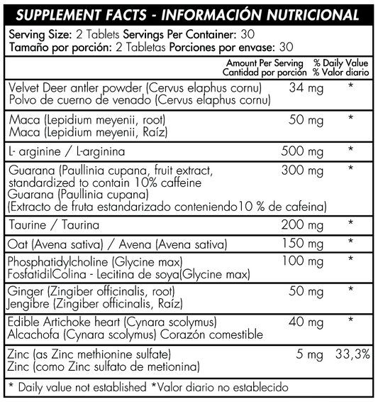 Turbo 60 Tabletas - Healthy America