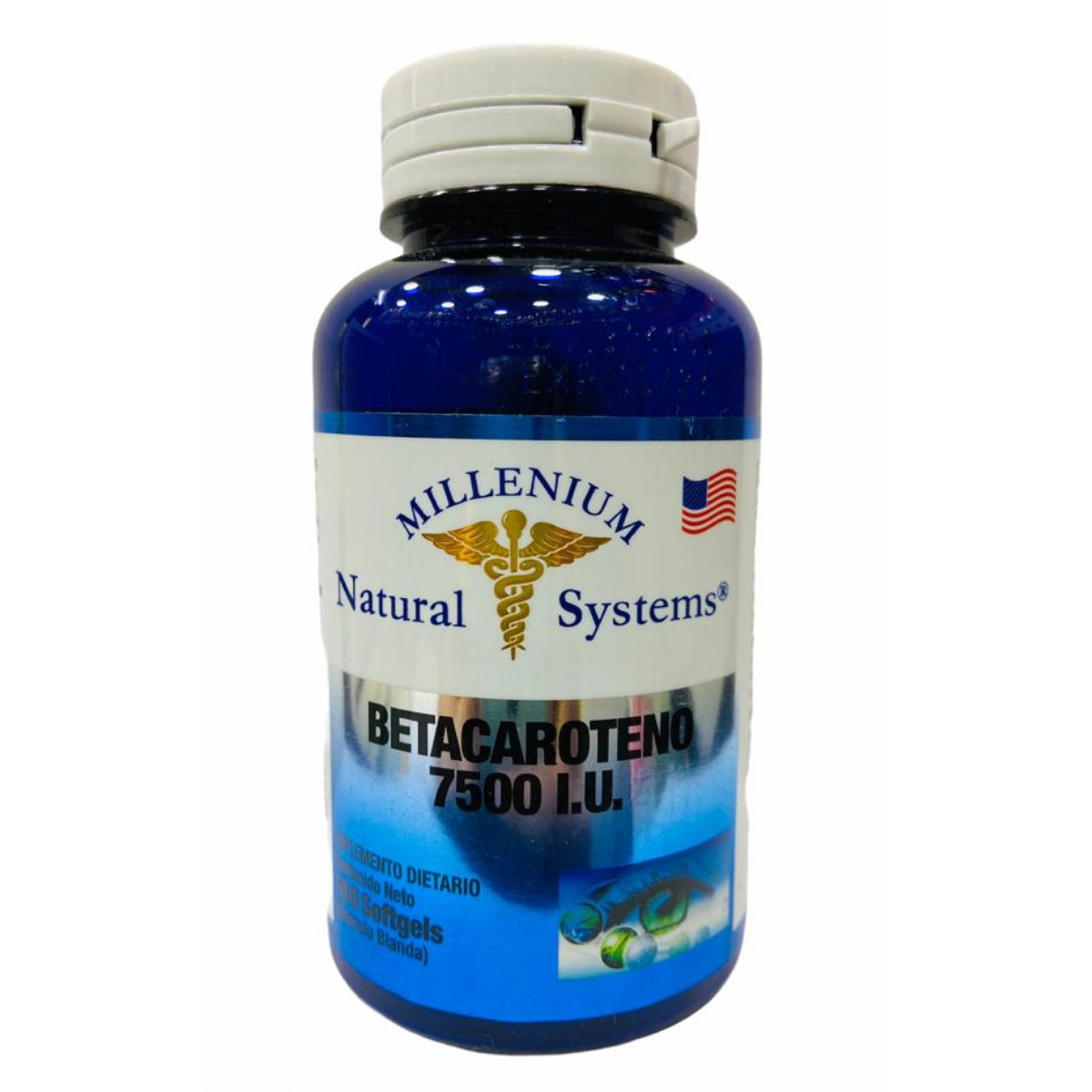 Betacaroteno 7500 UI x 100 Softgels Natural Systems