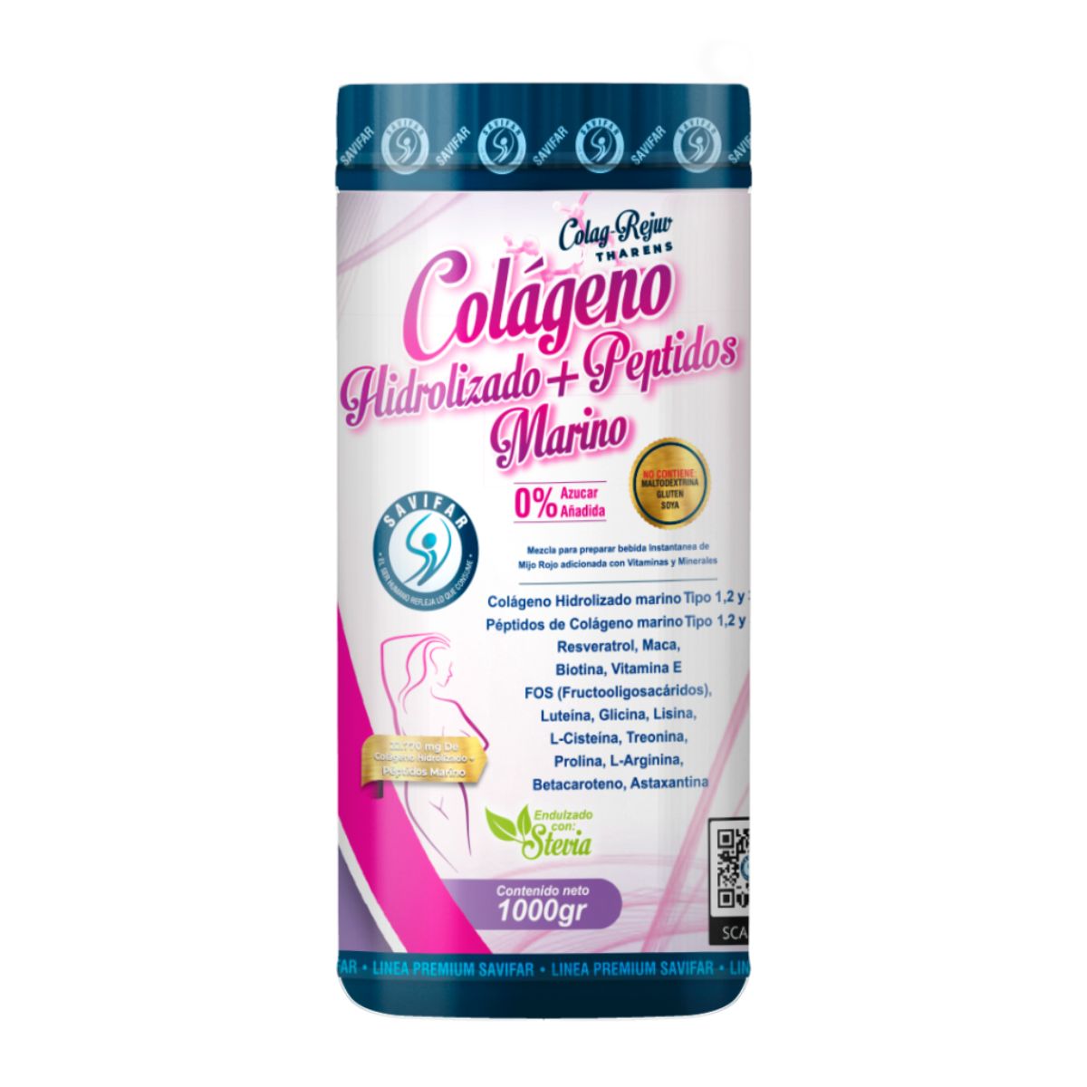 Colageno Hidrolizado Marino 1000gr Savifar