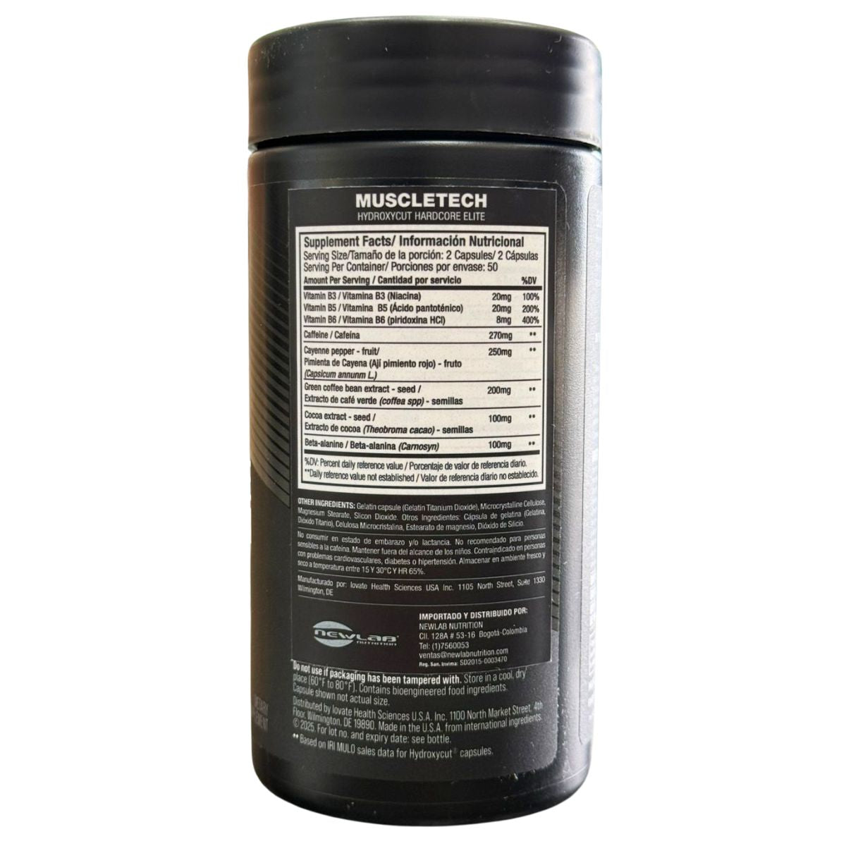 Hydroxycut Hardcore Elite x100 Cápsulas Muscletech