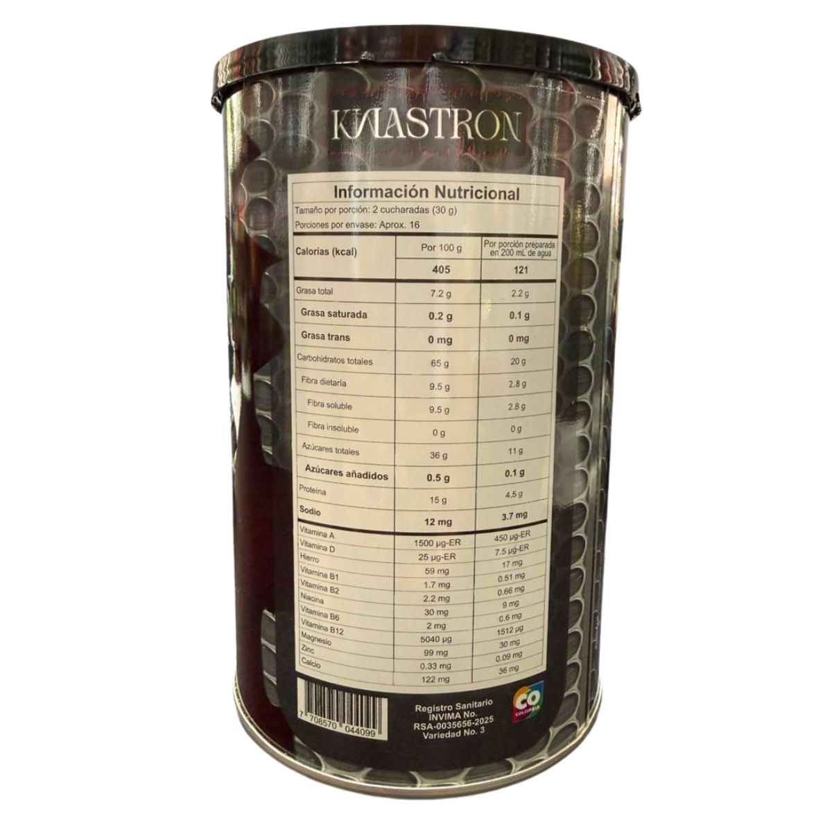 Kmastron Malteada Edervit X 500 gramos