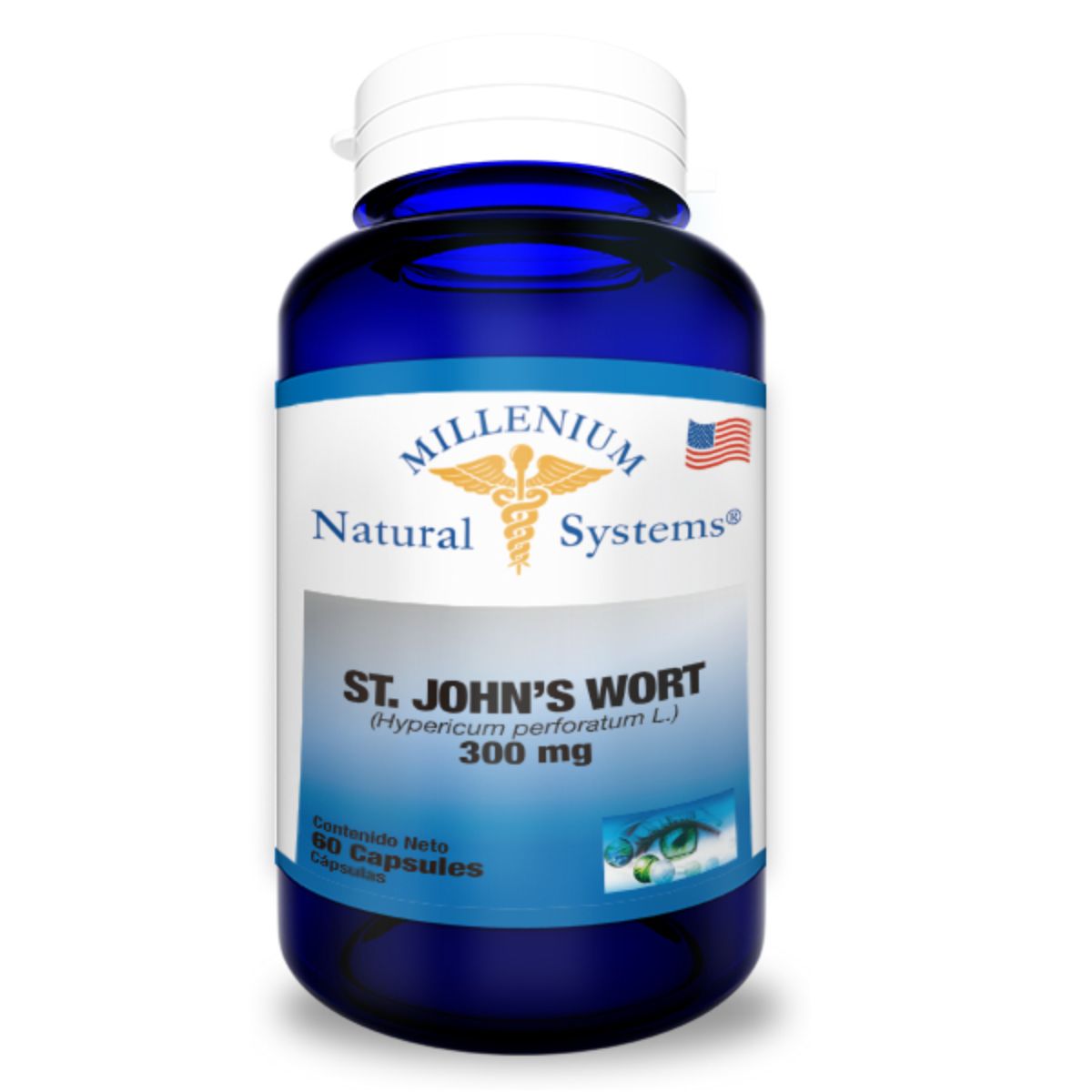 St. John´s Wort 300mg Hierba De San Juan 60 Cáps