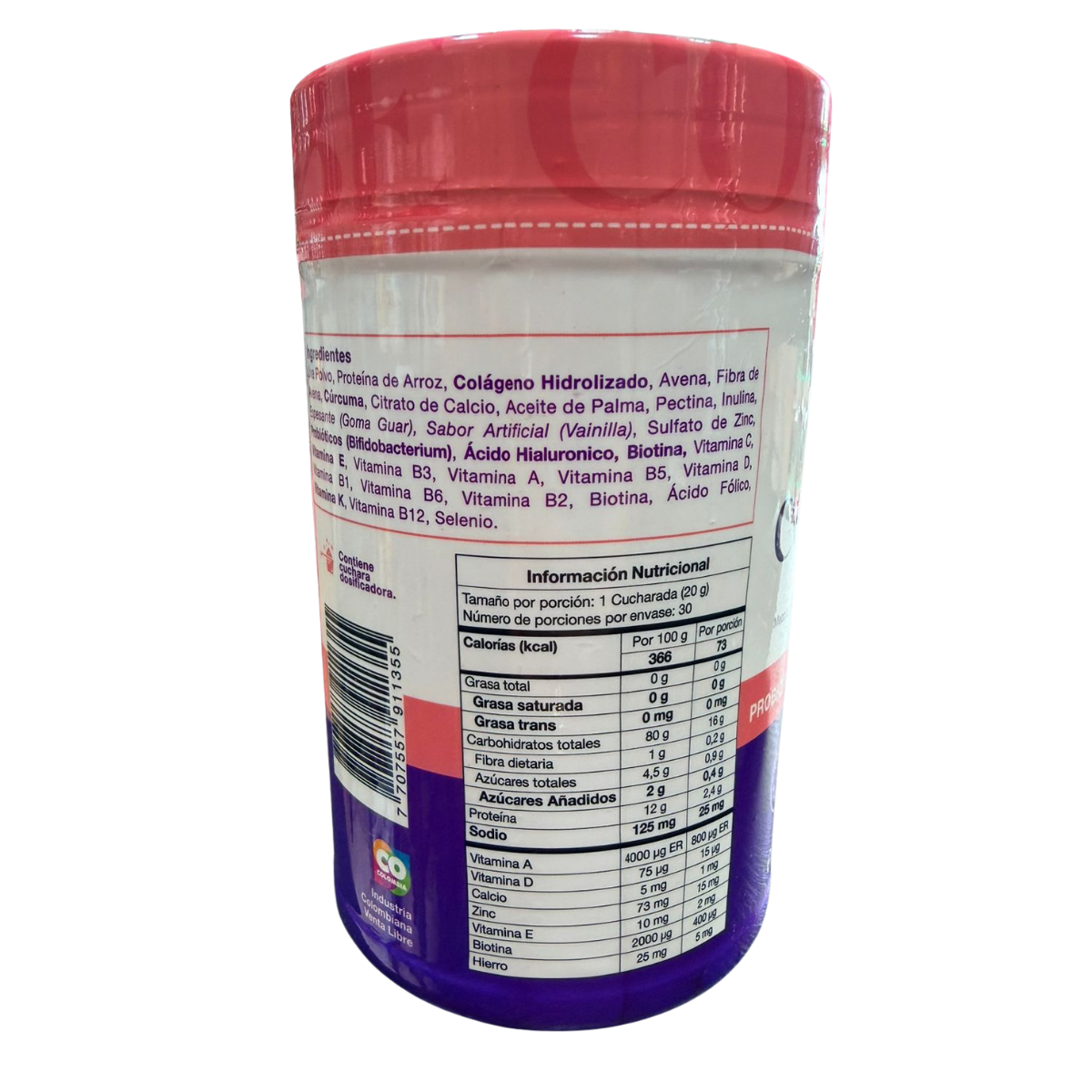 Colágeno + Biotina y Vitamina E 500gr Nutrimed