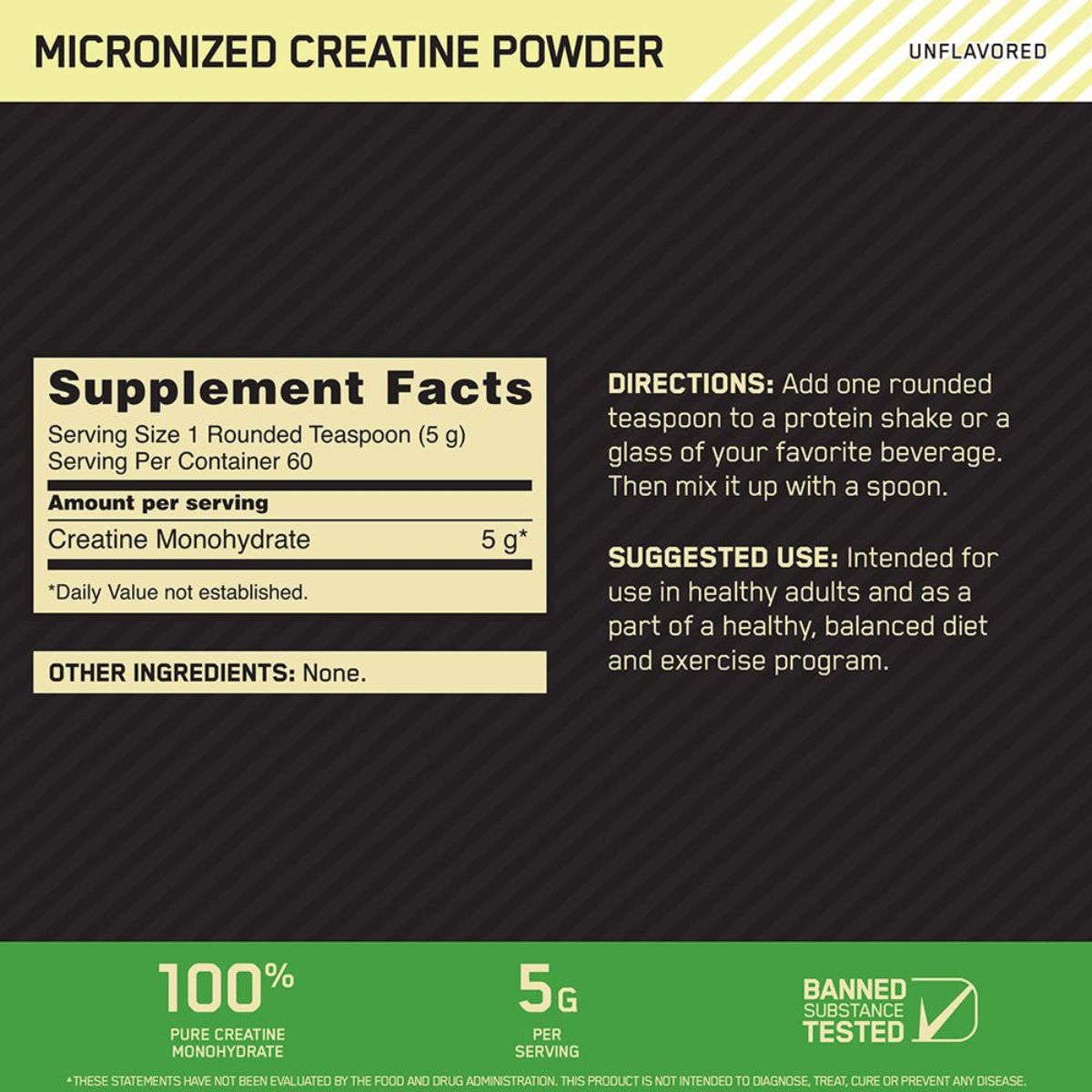 Creatina Monohidrato Micronizada 300gr ON
