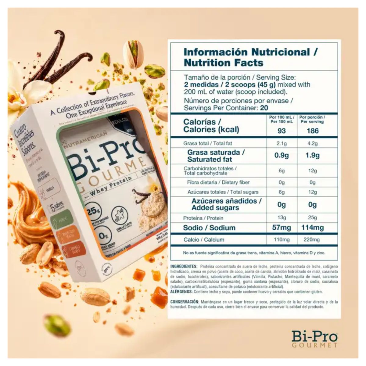 Bipro Gourmet Whey Protein 20 Porciones