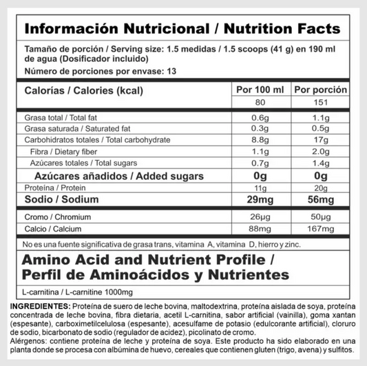 Mega Lite Zero 1.17 Lb - Nutramerican Pharma