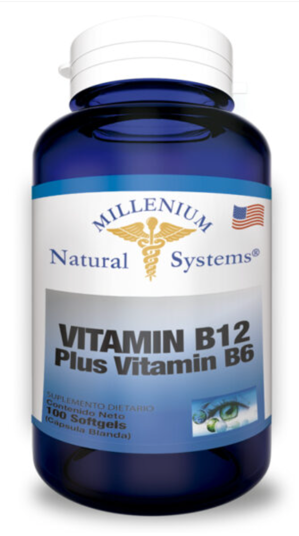 Vitamin B12 Plus Vitamin B6 x100 Softgels Natural Systems