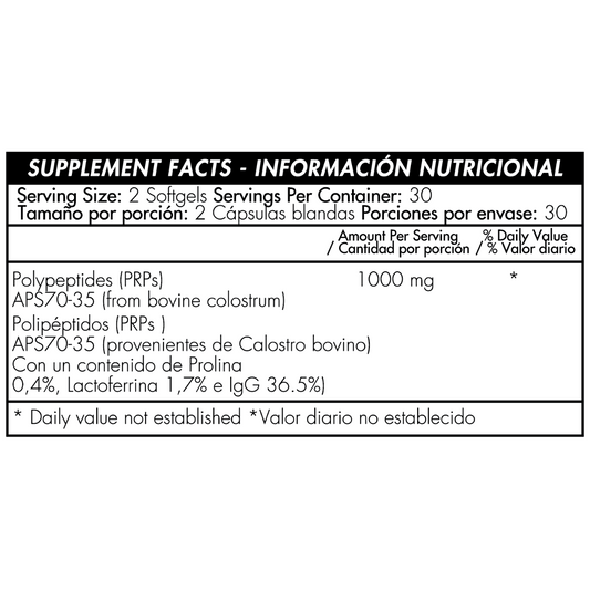 Colostrum Complete 60 Cápsulas Blandas  Healthy America
