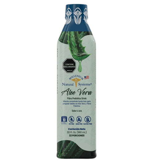Aloe Vera + Fibra Prebiótica Drink 32 Oz -  Millenium Natural Systems