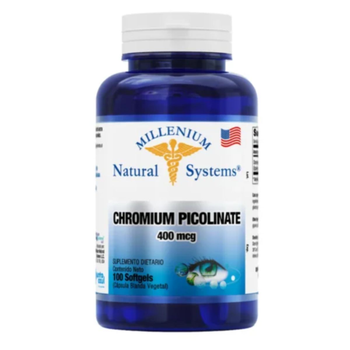 Chromium Picolinate 400mcg 100 Caps Natural Systems