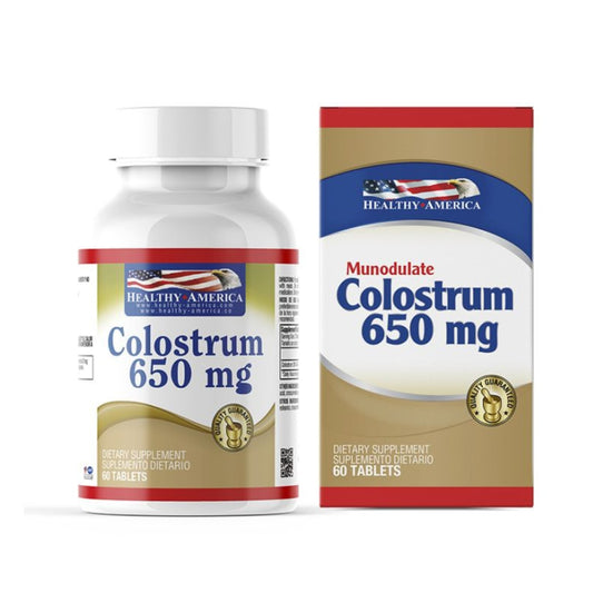 Colostrum 650mg 60 Tabletas - Healthy America