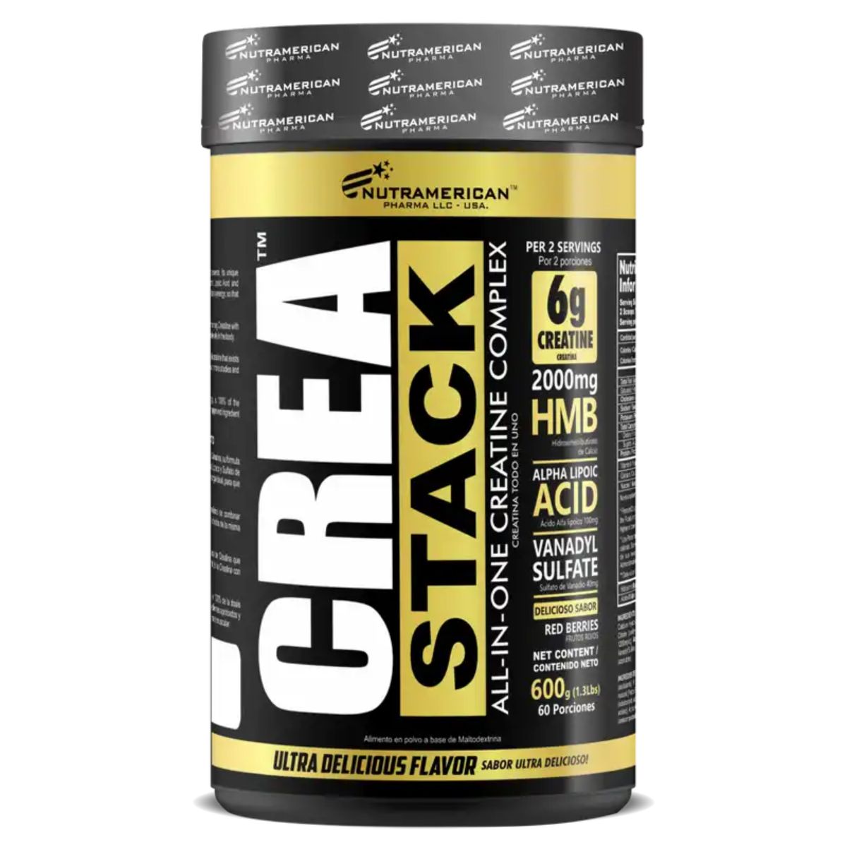 Crea Stack Creatina Monohidrato y HMB 1,3 Lbs