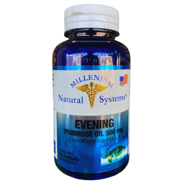 Evening Primrose Oil 500mg Aceite Onagra 100 Cáps
