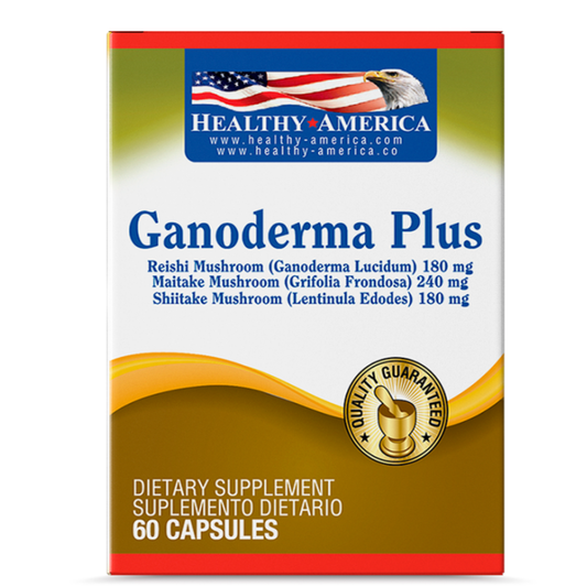Ganoderma Plus 60 Cápsulas  Healthy America