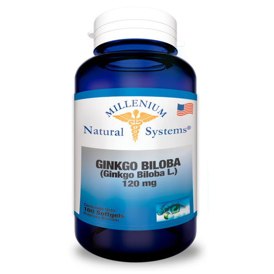 Ginkgo Biloba 120mg 100 Softgels Natural Systems
