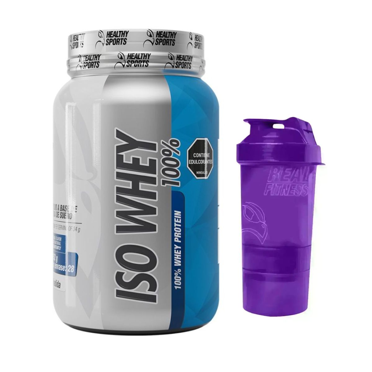Iso Whey 100% Proteina Hidrolizada 2 lbs Sin Sabor