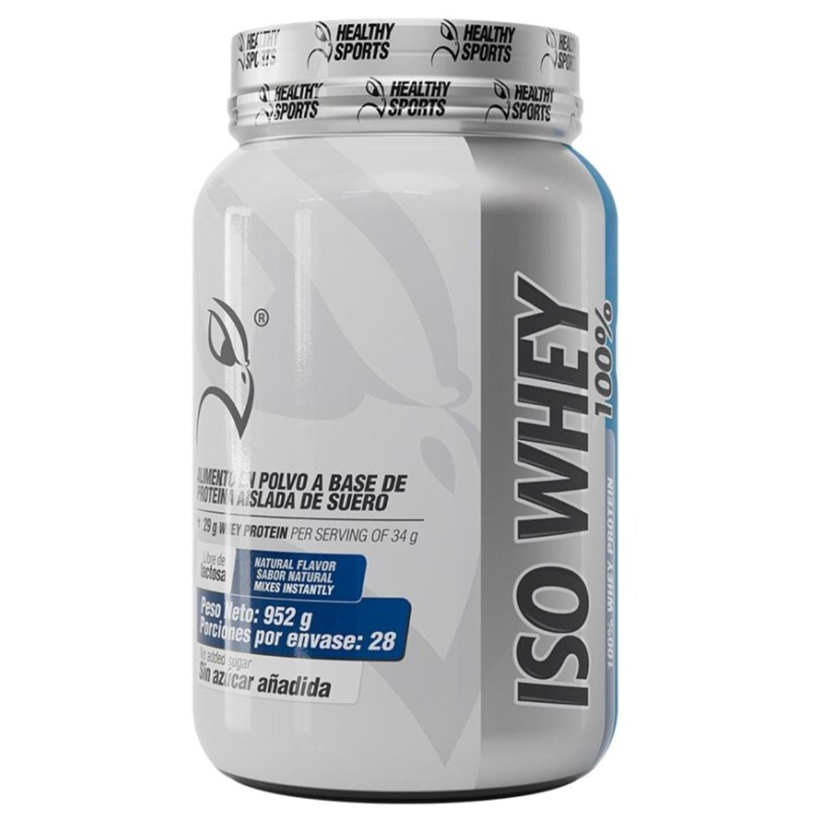 Iso Whey 100% Proteina Hidrolizada 2 lbs Sin Sabor