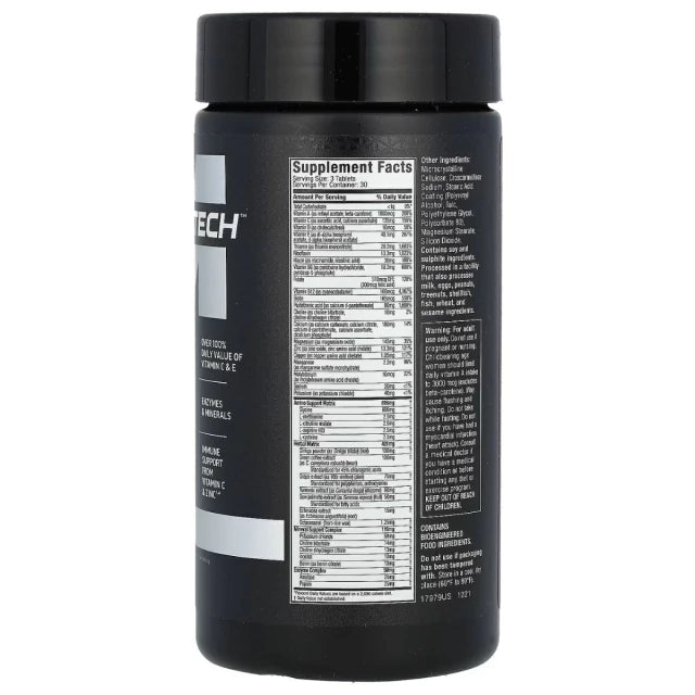 Multivitaminico Platinum Muscletech 90 tabletas