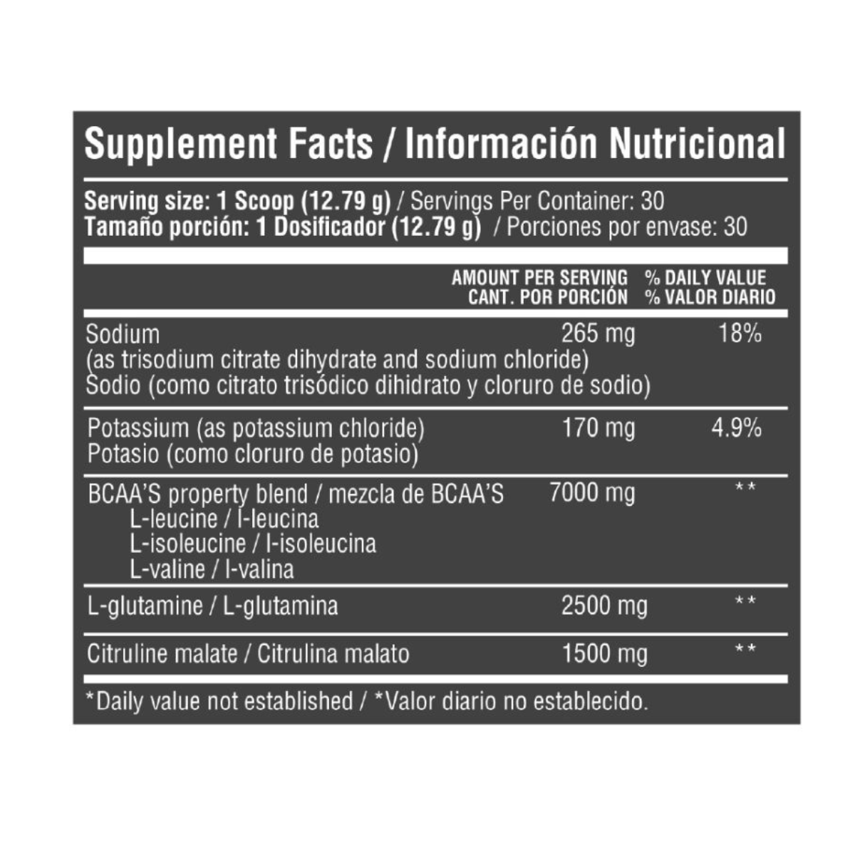 Bcaa´s Aminoacidos 30 Servicios - Healthy Sports
