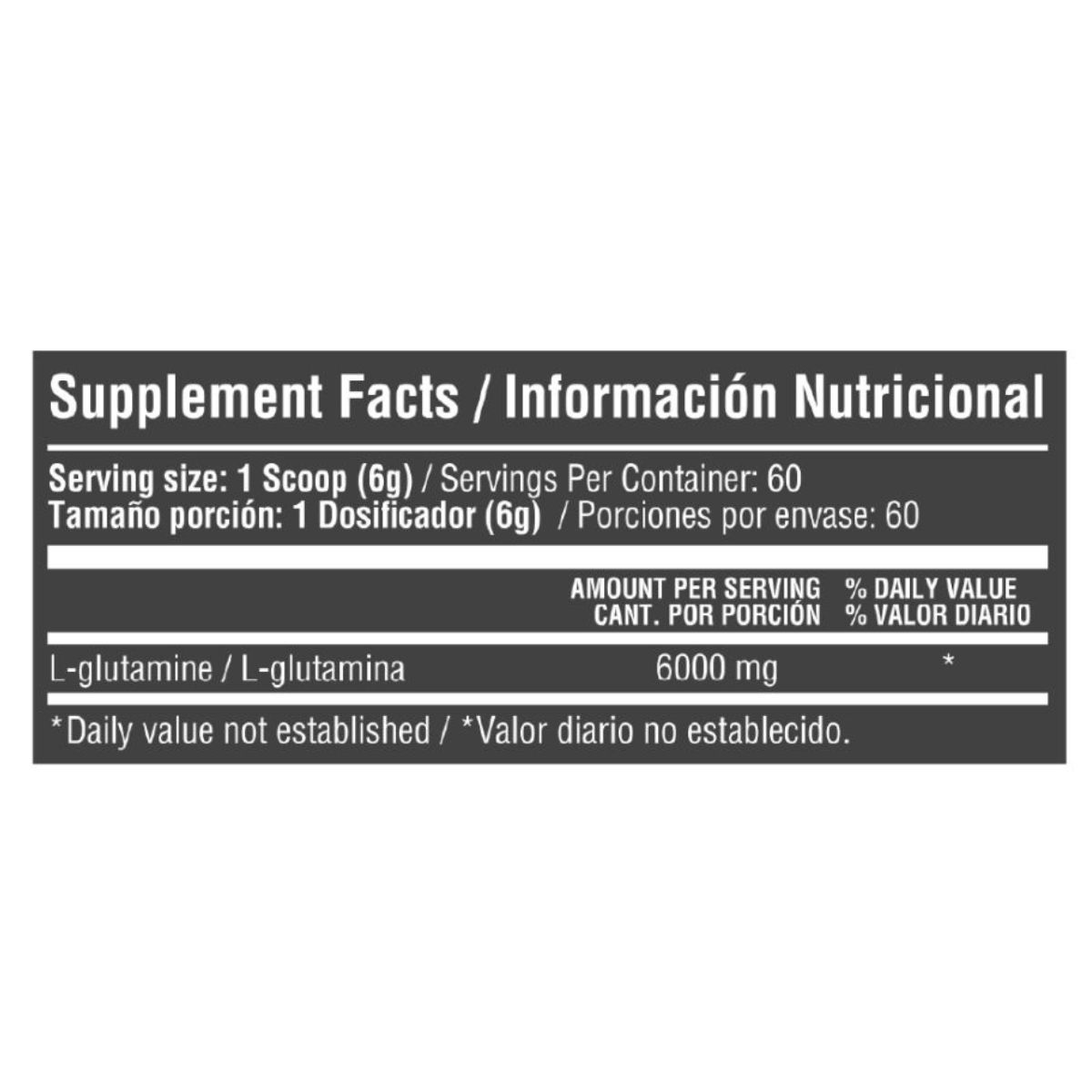 L-Glutamina 6000mg 360gr Healthy Sports