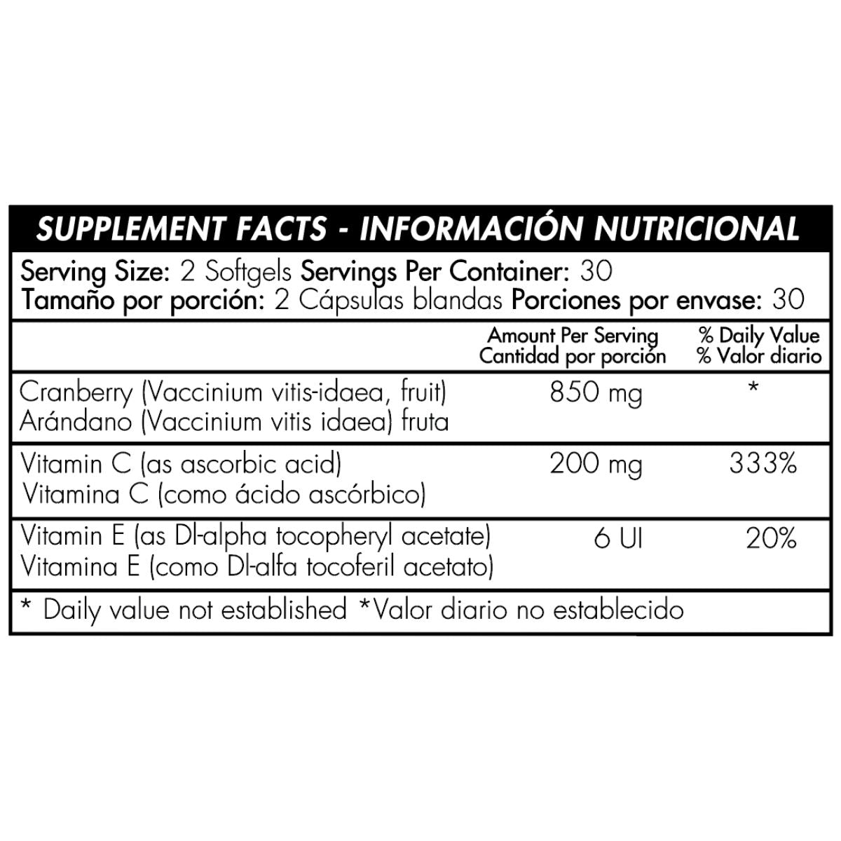 Mega Cranberry 60 Softgels - Healthy America