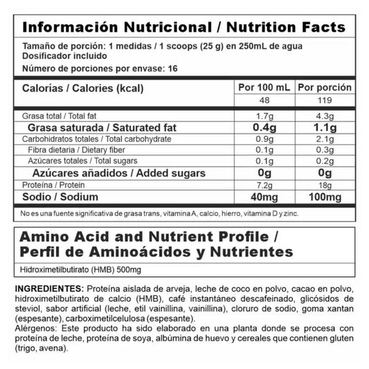 Nutra Vegan Proteina Vegana 400gr 16 Servicios