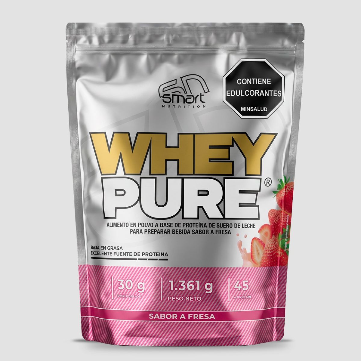 Whey Pure 3 Libras Proteina de Suero Smart Nutrition