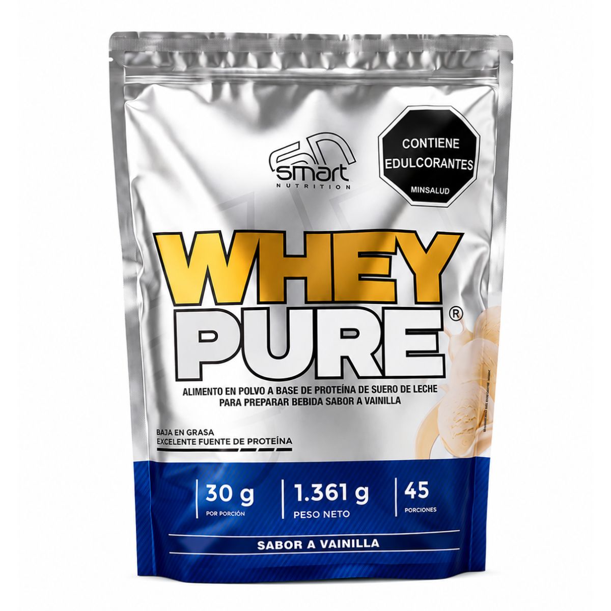 Whey Pure 3 Libras Proteina de Suero Smart Nutrition